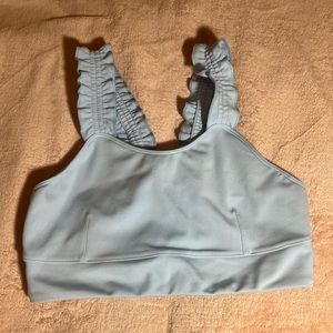ebb & flow blue sports bra